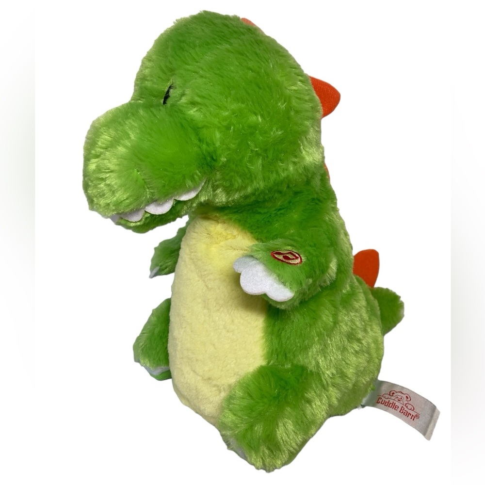 Cuddle‎ Barn Dino Brites Waddlin' Terry Dinosaur Wild Thing Green Plush Works